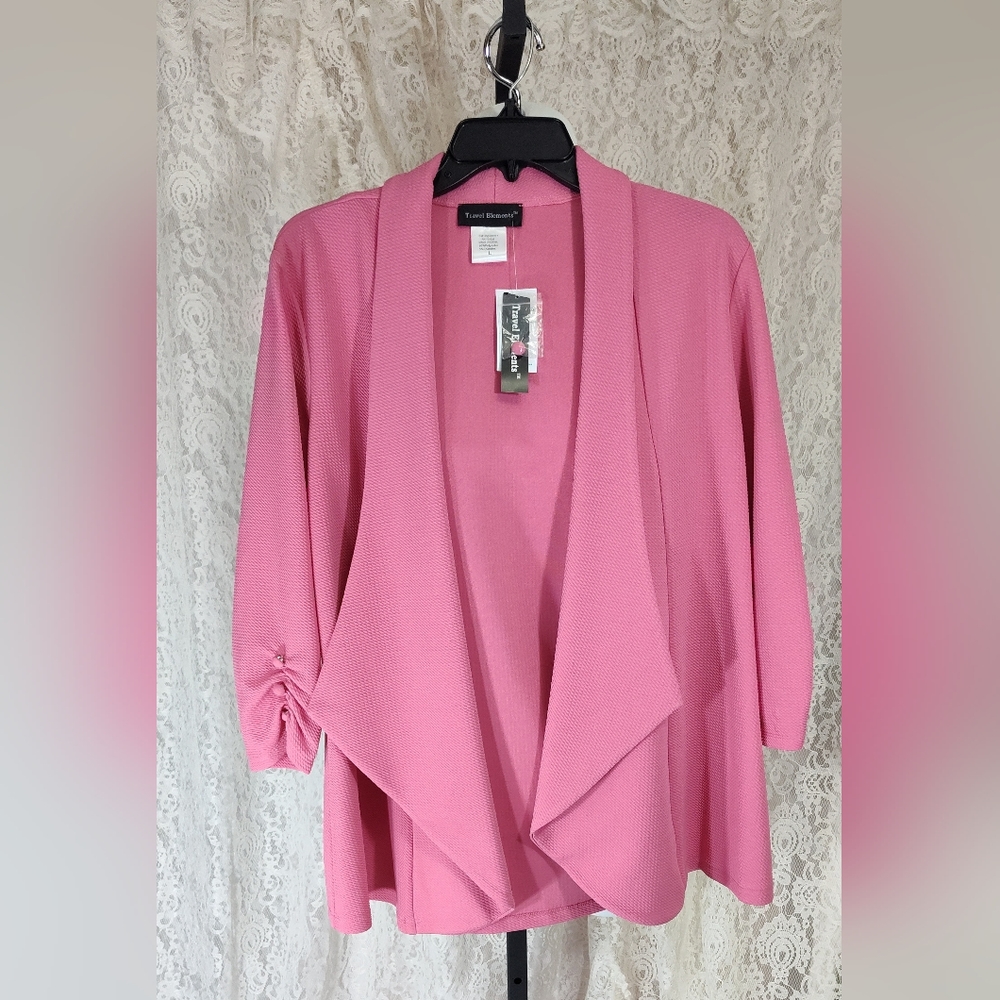 Travel Elements Pink Jacket Size L NWT